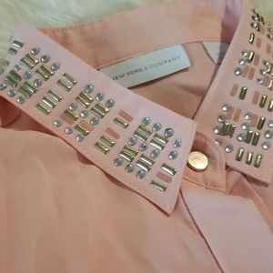 Blush pink blouse